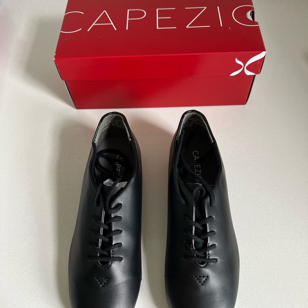 Capezio Black Tic Tap Toe Shoes